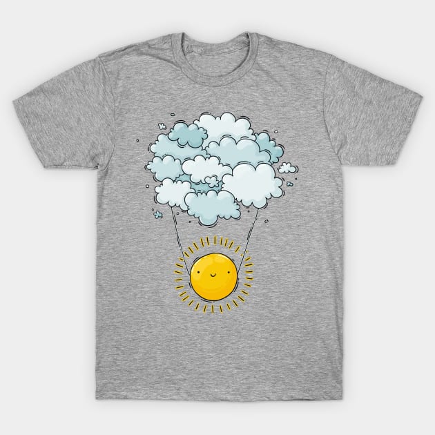 Sun on Clouds T-Shirt by Tania Tania